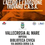 Vallecrosia, una mostra dedicata all’affido e all’adozione: “L’affido e l’adozione trovano C.A.S.A.”